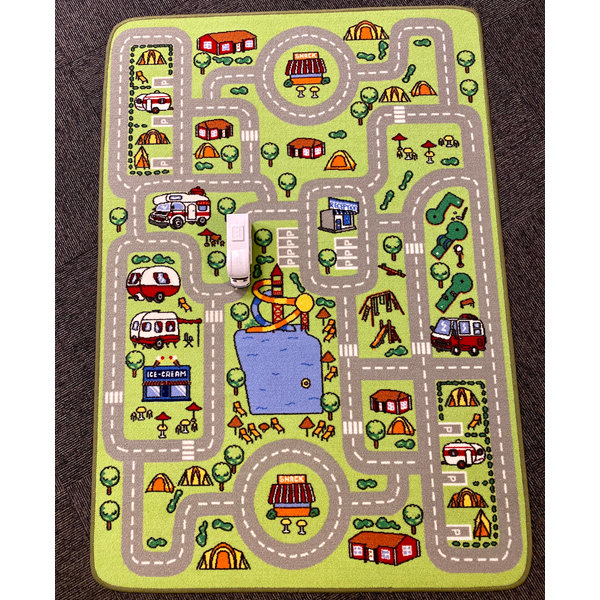 LEKMATTA CAMPING 100X140 HALKFRI GUMMIBAKSIDA.