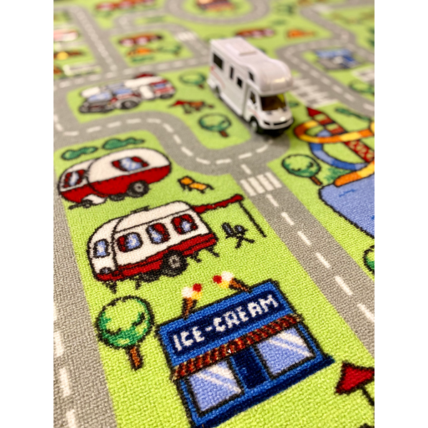 LEKMATTA CAMPING 100X140 HALKFRI GUMMIBAKSIDA.