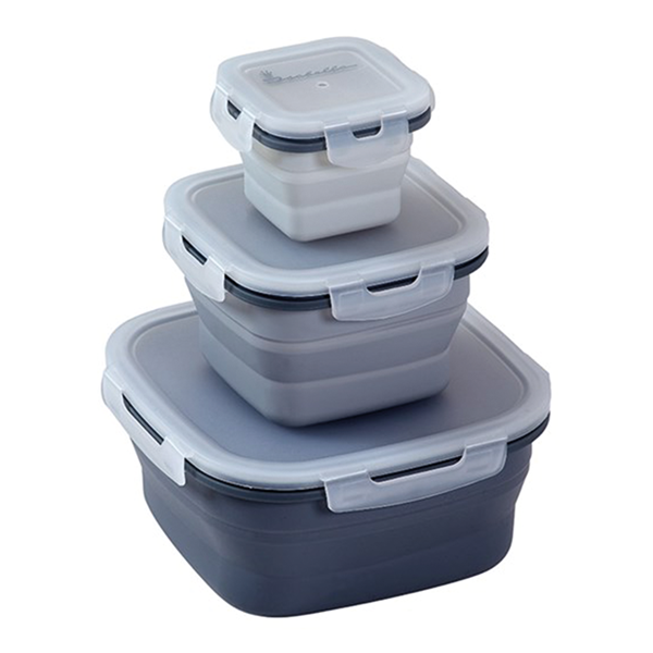 HOPFÄLLBAR MATLÅDA 3 SET