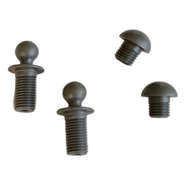 FÄSTE TILL FOTSTÖD 4ST NOBLESSE GRÅ