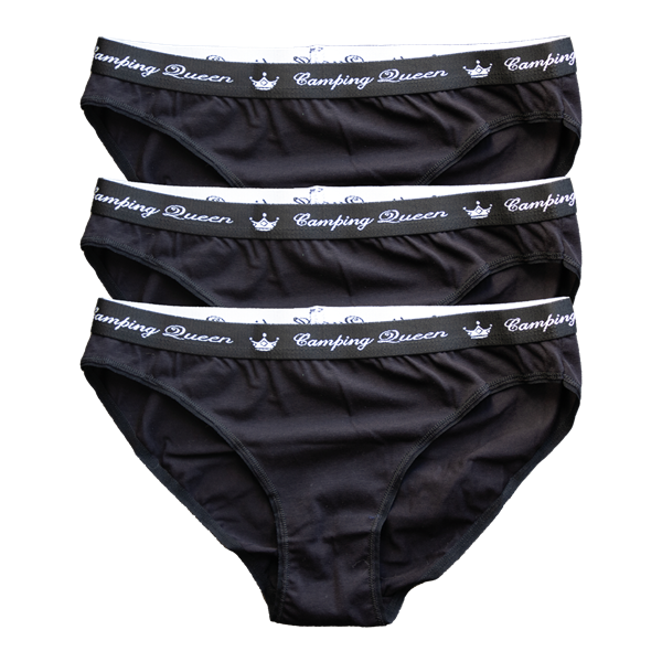 TROSOR CAMPING QUEEN 3-PACK. STORLEK L.