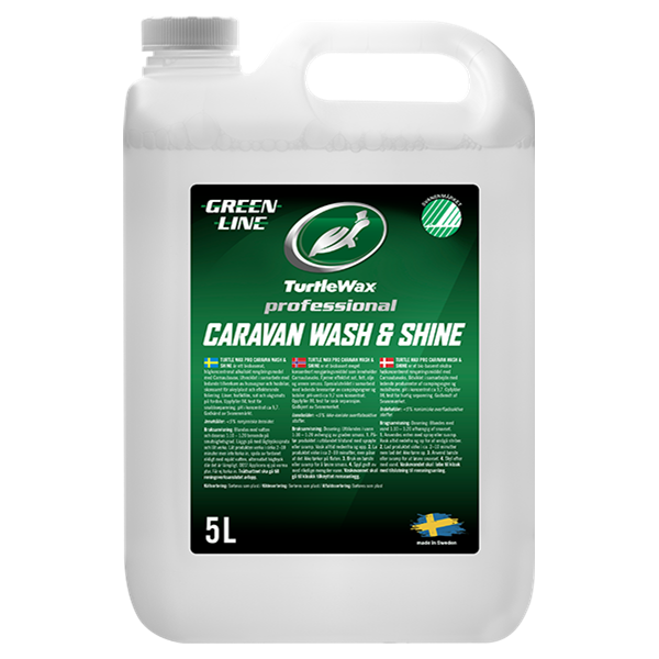 TVÄTTMEDEL CARAVAN SHINE GREENLINE. TURTLE 5-LITER