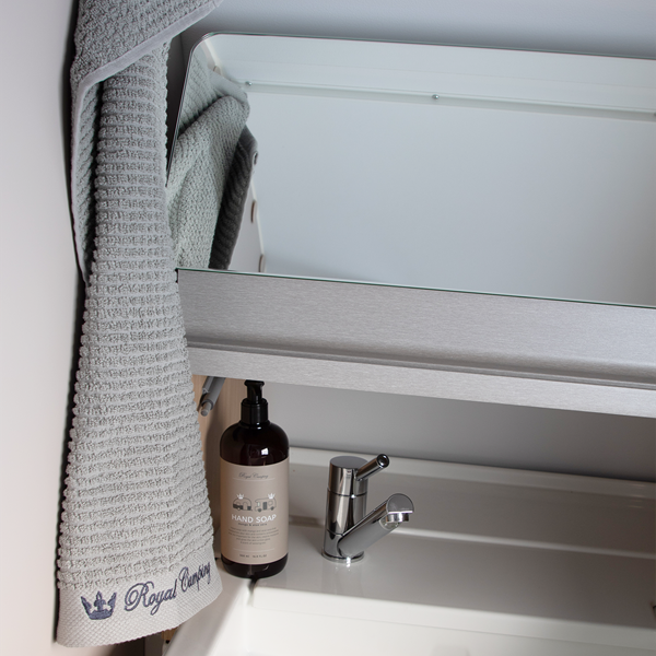 HANDDUK ROYAL CAMPING 50 X 70 CM, GRÅ