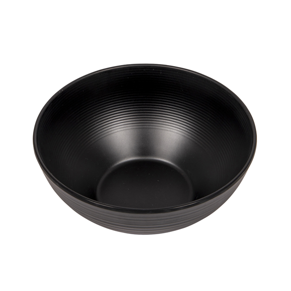 SERVIS ORVILLE 16 DELAR SVART. MELAMIN