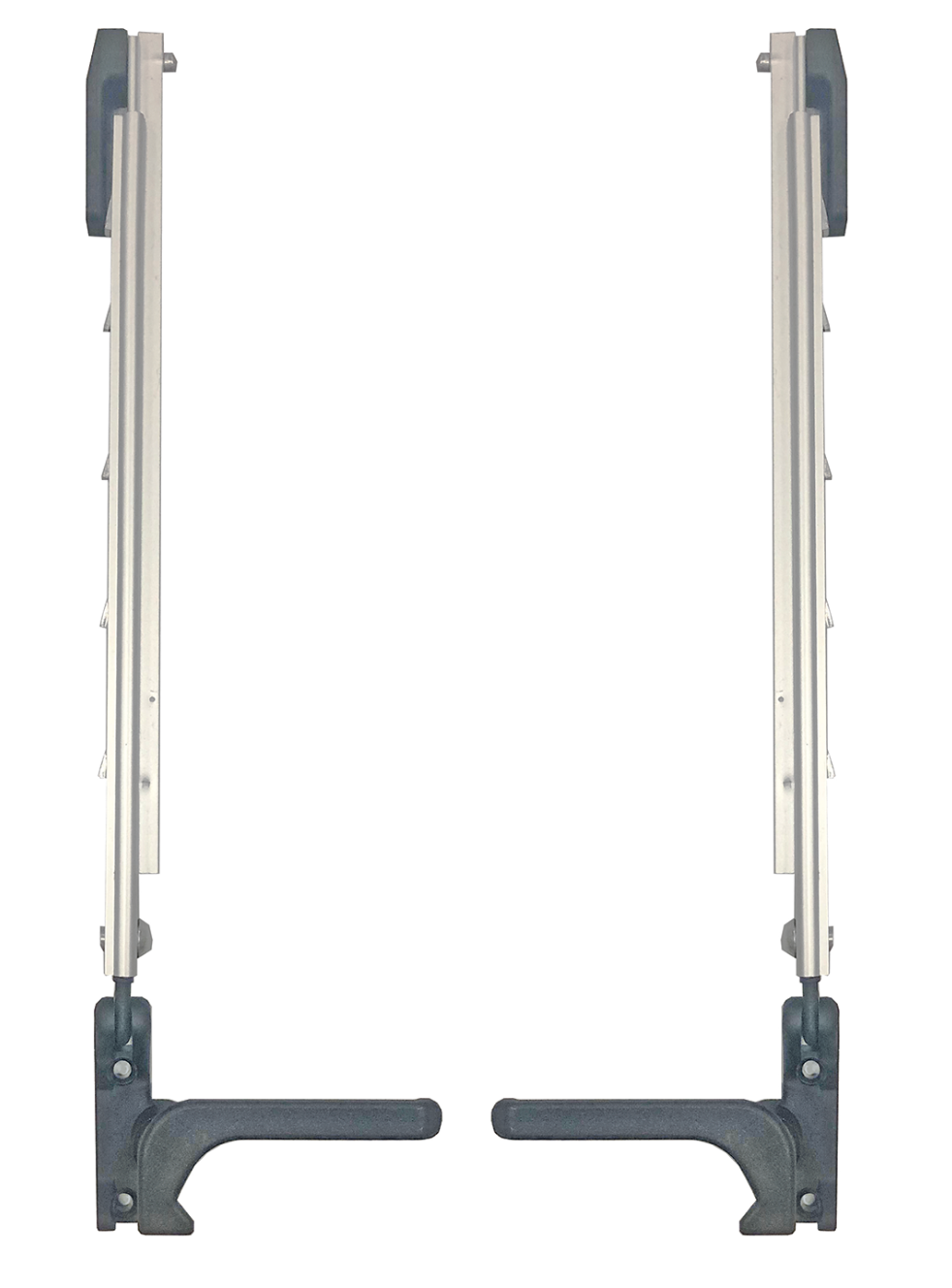 FÖNSTERHÅLLARE KOMPLETT PAR 275 MM SVART