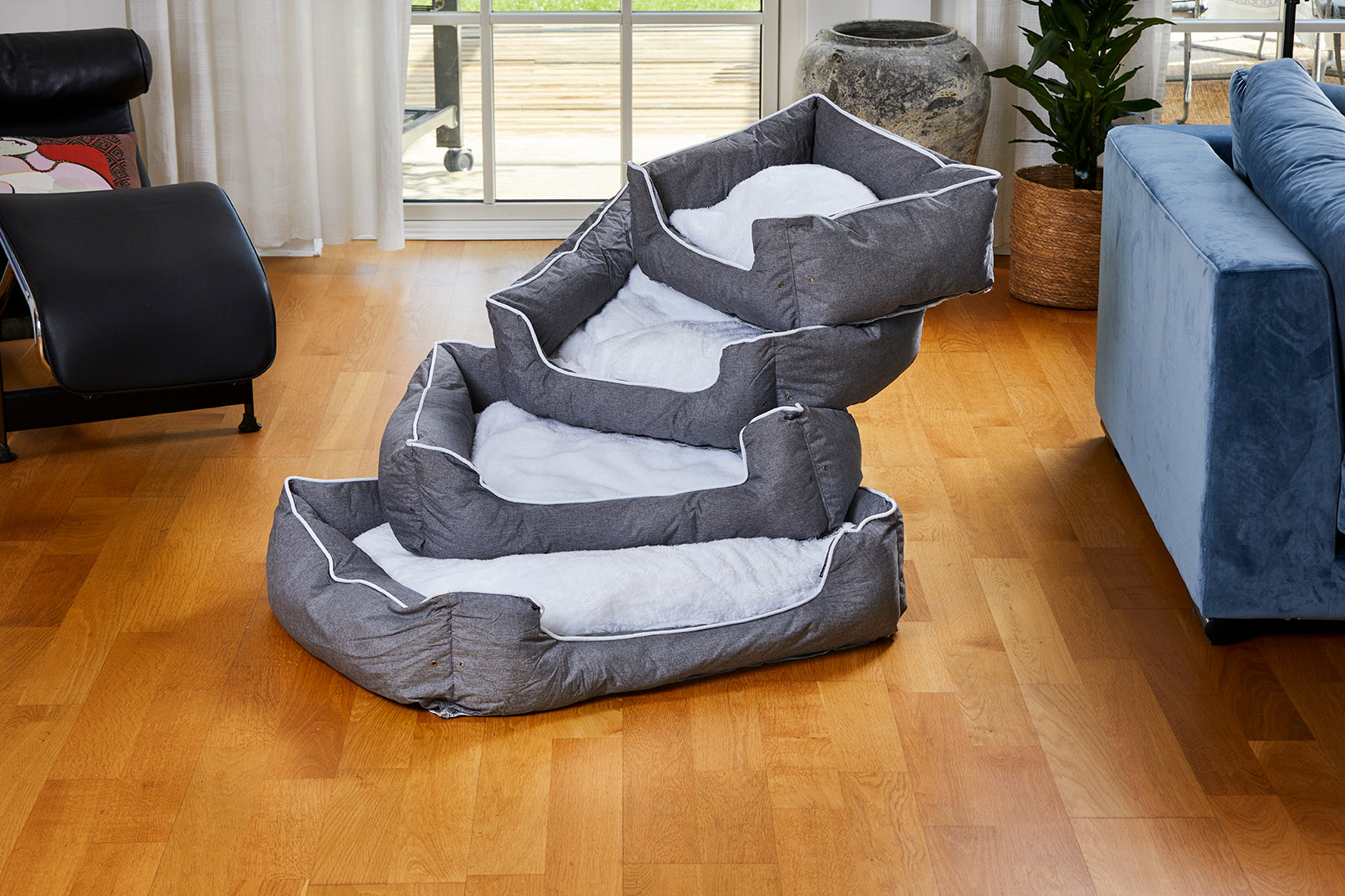 Buddy Hundbädd Grå L