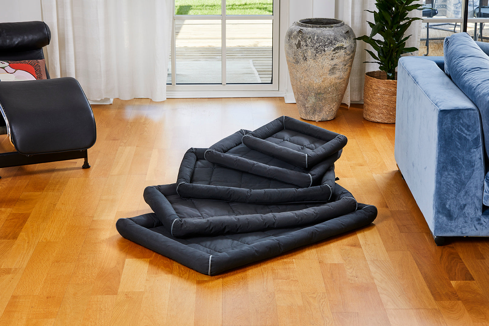 Buddy Hunddyna med kant Svart XS